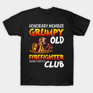 Honorary Member Grumpy Old Firefighter Cub T-shirt T-Shirt